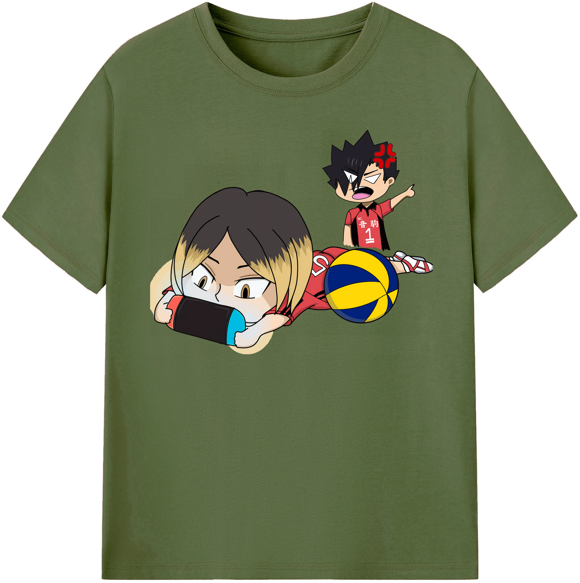 （画像用） ハイキュー!! Haikyu!! 綿100％半袖Tシャツ（フロントプリント）